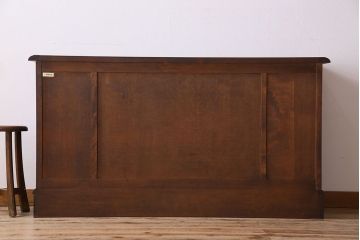 中古　北海道民芸家具　サイドボード(収納棚、戸棚)(定価38万円)(1)