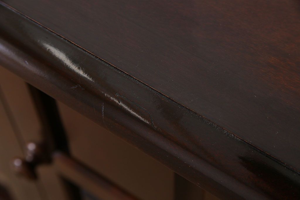 中古　北海道民芸家具　サイドボード(収納棚、戸棚)(定価38万円)(2)