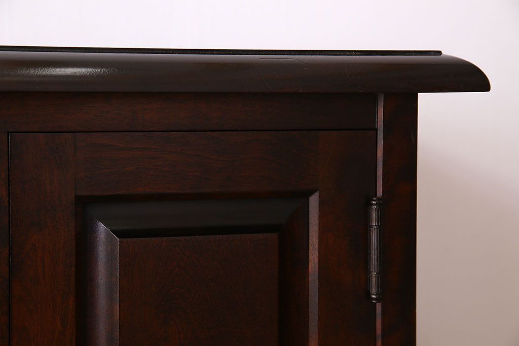 中古　北海道民芸家具　サイドボード(収納棚、戸棚)(定価38万円)(2)