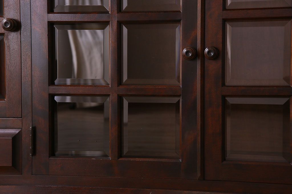 中古　北海道民芸家具　サイドボード(収納棚、戸棚)(定価38万円)(2)