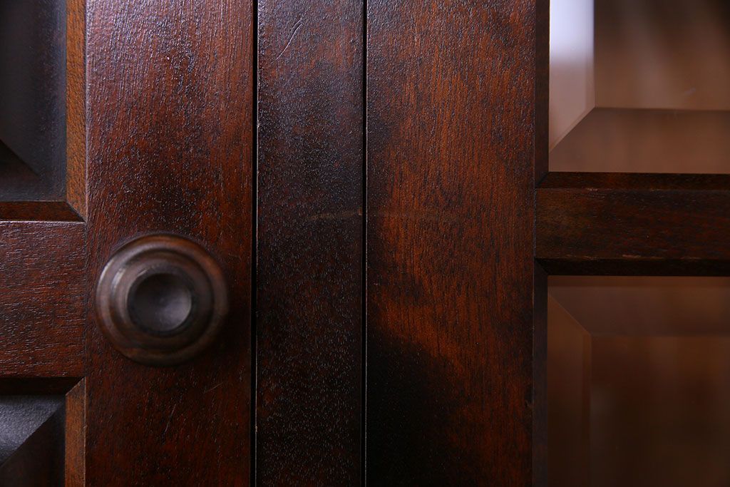 中古　北海道民芸家具　サイドボード(収納棚、戸棚)(定価38万円)(2)