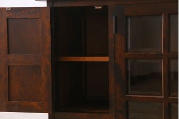 中古　北海道民芸家具　サイドボード(収納棚、戸棚)(定価38万円)(2)