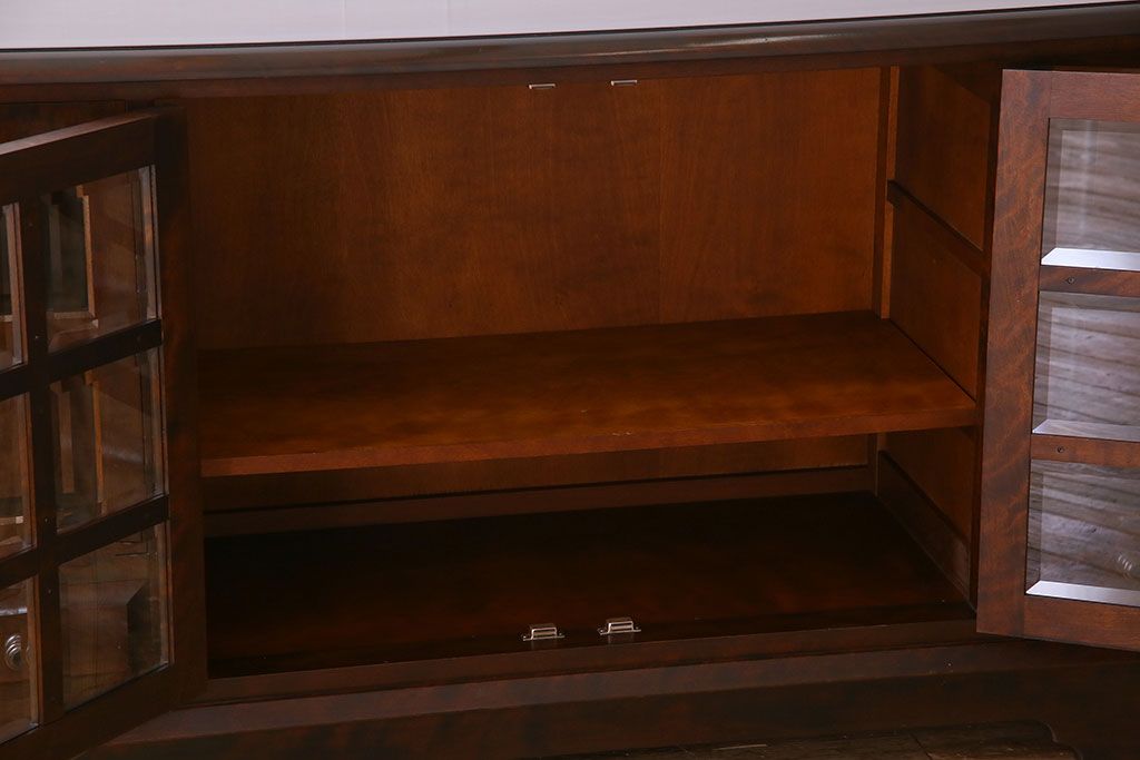 中古　北海道民芸家具　サイドボード(収納棚、戸棚)(定価38万円)(2)