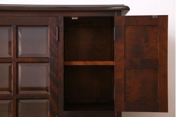 中古　北海道民芸家具　サイドボード(収納棚、戸棚)(定価38万円)(2)