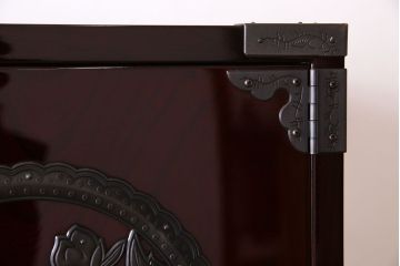 中古　仙台民芸箪笥(仙台箪笥)　欅産業　KB-34D　木地呂塗り　衣装箪笥(定価1117800円)