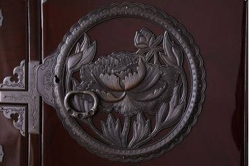 中古　仙台民芸箪笥(仙台箪笥)　欅産業　KB-34D　木地呂塗り　衣装箪笥(定価1117800円)