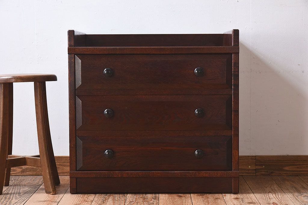 中古　民芸家具　ビンテージ　小さなチェスト(引き出し)