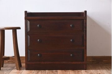 中古　民芸家具　ビンテージ　小さなチェスト(引き出し)