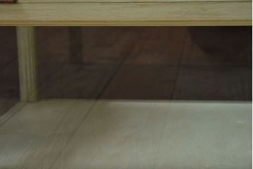 アンティーク家具　アンティークペイント　小さな卓上ガラスケース(コレクションケース)(2)