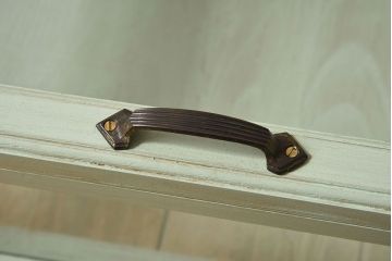 アンティーク家具　アンティークペイント　小さな卓上ガラスケース(コレクションケース)(2)