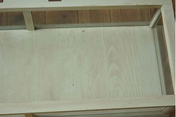 アンティーク家具　アンティークペイント　小さな卓上ガラスケース(コレクションケース)(2)