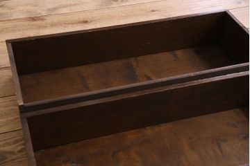 アンティーク家具　珍しいデザイン!ステンドグラス扉の引き出し付きスタッキングブックケース(書棚、本棚、本箱)
