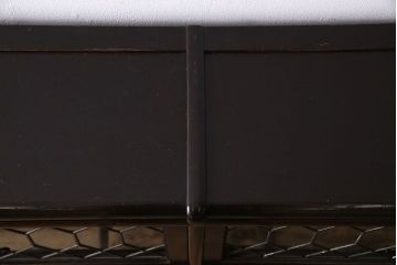 アンティーク家具　珍しいデザイン!ステンドグラス扉の引き出し付きスタッキングブックケース(書棚、本棚、本箱)