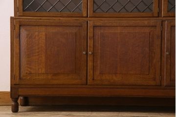アンティーク家具　特注品　特大サイズ　極めて珍しい!迫力あるデザインのスタッキングブックケース(書棚、本棚、本箱)