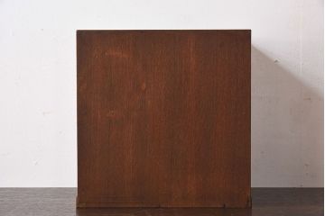 アンティーク家具　ナラ材　アンティーク　小ぶりでかわいい古い両面小引き出し