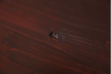 アンティーク家具　和モダン　鉄脚付き!クリアガラス引き戸の漆がきれいな箪笥ローボード