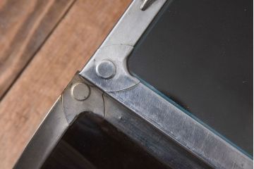 レトロ家具　和製アンティーク　レトロな味わい　シャビーな魅力の駄菓子屋さんブリキガラスケース