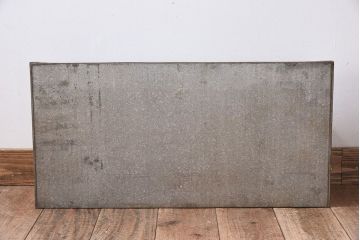 レトロ家具　和製アンティーク　レトロな味わい　シャビーな魅力の駄菓子屋さんブリキガラスケース