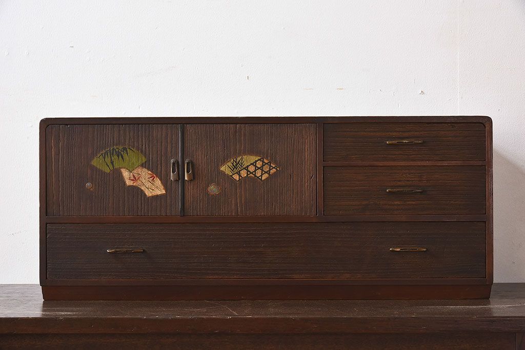 アンティーク家具　昭和期　和製アンティーク　和装小物入れ　小引き出し