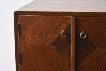 レトロ家具　昭和レトロ　観音扉付き!小さなアンティーク小引き出し