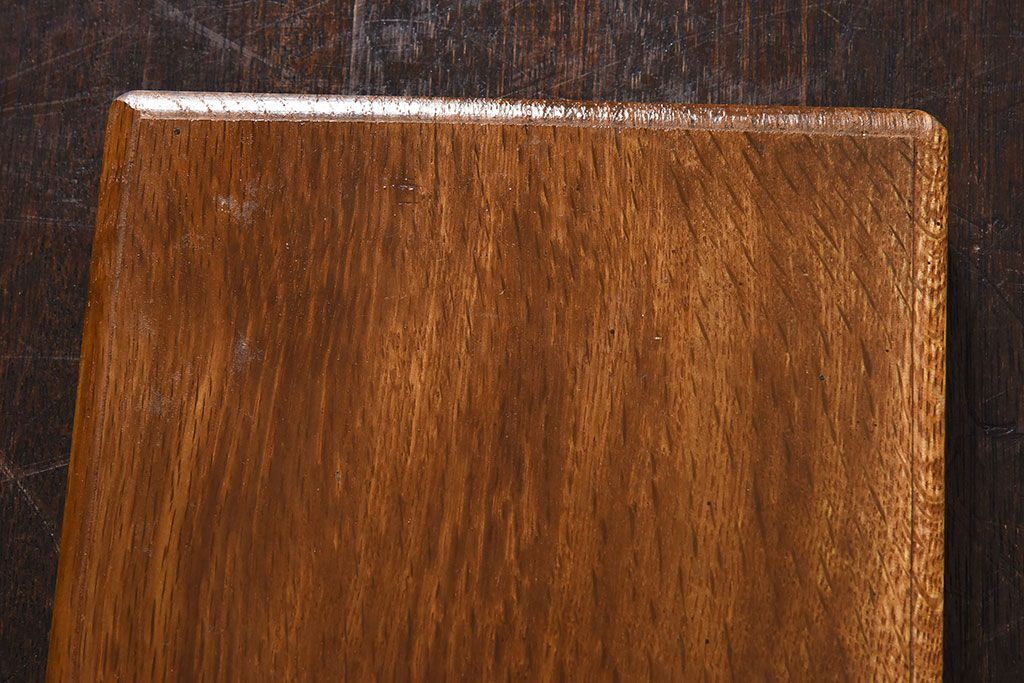 アンティーク雑貨　古いナラ材の小物収納文箱(木箱・小箱・収納箱)　和製アンティーク