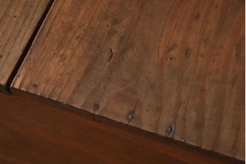 アンティーク雑貨　昭和レトロ　古い味わいのあるアンティーク木箱(収納箱・道具箱)