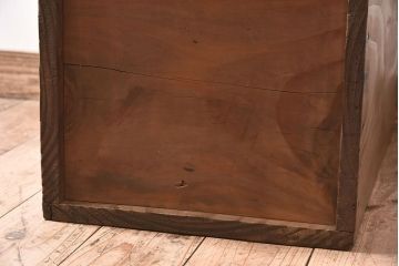 アンティーク雑貨　昭和レトロ　古い味わいのあるアンティーク木箱(収納箱・道具箱)