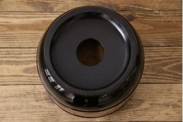アンティーク雑貨　木製!和製アンティーク　なめらかな光沢が美しい丸火鉢