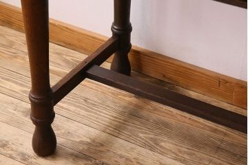 アンティーク家具　大正ロマン　和製アンティーク　古い木製の横長作業台