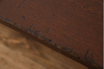 アンティーク家具　大正ロマン　和製アンティーク　古い木製の横長作業台