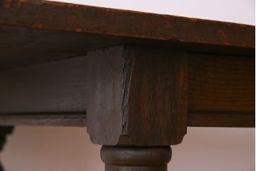 アンティーク家具　大正ロマン　和製アンティーク　古い木製の横長作業台