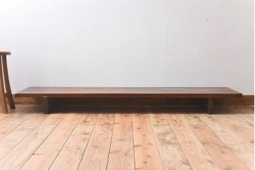アンティーク家具　栃の木材　和製アンティーク　天板一枚板!古い裁ち板(テーブル・ローボード)