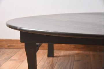 アンティーク家具　和製アンティーク　折り畳み式　シンプルな特大丸ちゃぶ台(1)