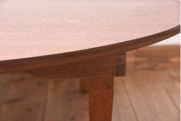 アンティーク家具　和製アンティーク　折り畳み式　シンプルな特大丸ちゃぶ台(2)