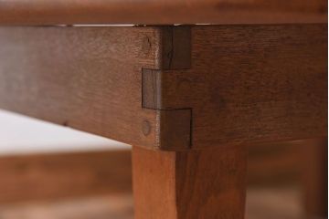 アンティーク家具　和製アンティーク　折り畳み式　シンプルな特大丸ちゃぶ台(2)