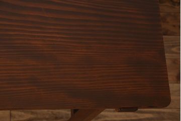 アンティーク家具　両面引き出し付き　アンティーク　古い木製のシンプルな作業台(平机・テーブル)