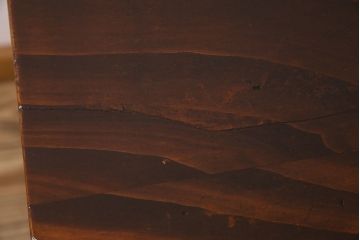 アンティーク家具　両面引き出し付き　アンティーク　古い木製のシンプルな作業台(平机・テーブル)