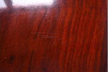 アンティーク雑貨　民芸家具　一枚板!木味のぬくもりがある花梨材の小さな花台(カリン材)