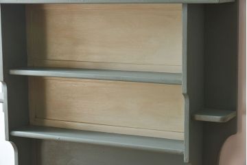 レトロ家具 フランスアンティーク レトロな色合いのお洒落なウォールラック(壁掛け飾り棚)