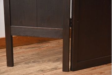 和製アンティーク　明治大正期　結霜ガラス入り!パーテーション