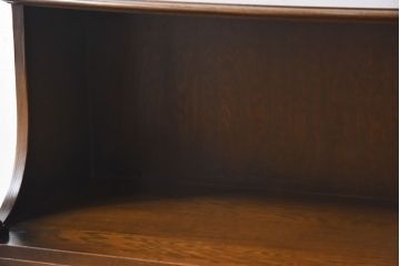 ビンテージ　神戸家具　ナラ材製　こっくりとしたフォルムが上品なサイドテーブル(作業台)