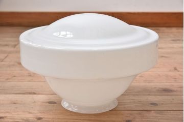 和製アンティーク　昭和レトロのおしゃれなガラスシェード照明(天井照明)