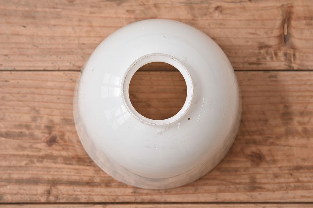 和製アンティーク　大正昭和期のレトロなガラスシェード照明(天井照明)