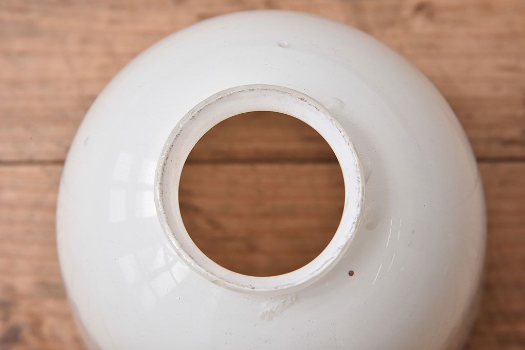 和製アンティーク　大正昭和期のレトロなガラスシェード照明(天井照明)