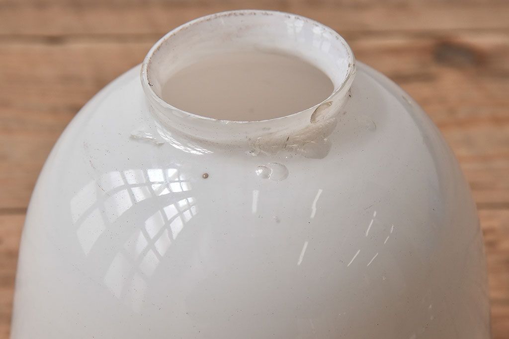 和製アンティーク　大正昭和期のレトロなガラスシェード照明(天井照明)