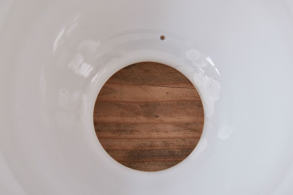 和製アンティーク　大正昭和期のレトロなガラスシェード照明(天井照明)