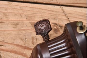 和製アンティーク　大正昭和期のレトロなガラスシェード照明(天井照明)