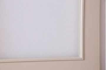 ビンテージ　結霜ガラス入り!レトロな雰囲気のペイントドア(扉)