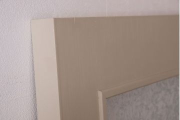 ビンテージ　結霜ガラス入り!レトロな雰囲気のペイントドア(扉)