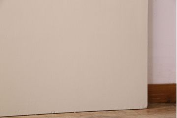 ビンテージ　結霜ガラス入り!レトロな雰囲気のペイントドア(扉)